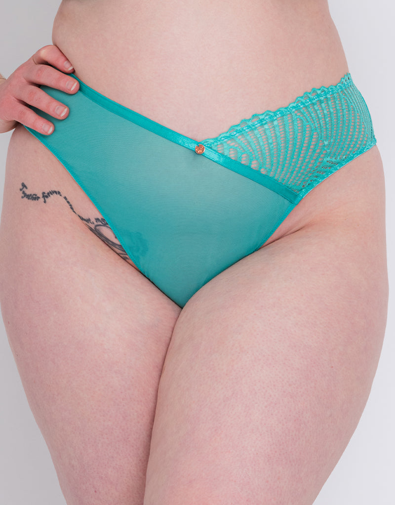 Scantilly Authority Thong Blue Lagoon – Curvy Kate UK