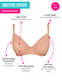 Features & Benefits of our Smoothie Spacer moulded plunge T-shirt bra in Latte