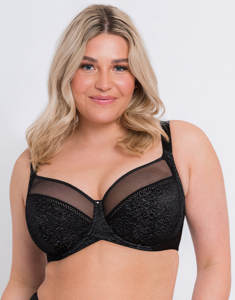 Curvy Kate Amaze Balcony Side Support Bra Black Curvy Kate Uk