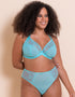 Curvy Kate Centre Stage Full Plunge Side Support Bra Turquoise