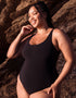 Curvy Kate Deep Dive Non-Wired Swimsuit Black