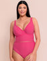 Curvy Kate First Class Multiway Plunge Swimsuit Pink