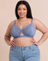 Curvy Kate Get Up and Chill Non-Wired Bralette Slate Blue