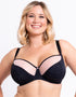 Curvy Kate Moody Bloom Balcony Bra Black/Pink