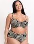 Curvy Kate Ripple Reef High Waist Bikini Brief Black Print