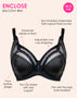 Curvy Kate Enclose Balcony Side Support Bra Black