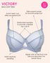 Curvy Kate Victory Side Support Balcony Bra Periwinkle Blue