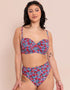 Curvy Kate Kitsch Kate Bandeau Strapless Multiway Bikini Top Floral Print