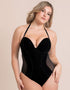 Scantilly Icon Plunge Strapless Multiway Padded Body Black