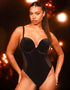 Scantilly Icon Plunge Strapless Multiway Padded Body Black