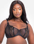 Scantilly Ornate Balcony Bra Black