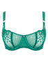 Scantilly Ornate Balcony Bra Emerald